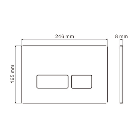 Клавиша смыва Grossman Pragma 700.K31.03.300.300 золото глянцевый
